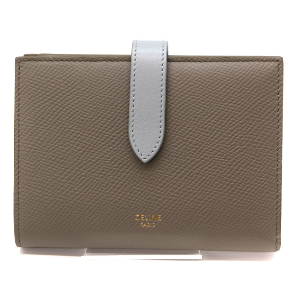 Celine Gray Function Fold Multi Leather Blue Wall… - image 2